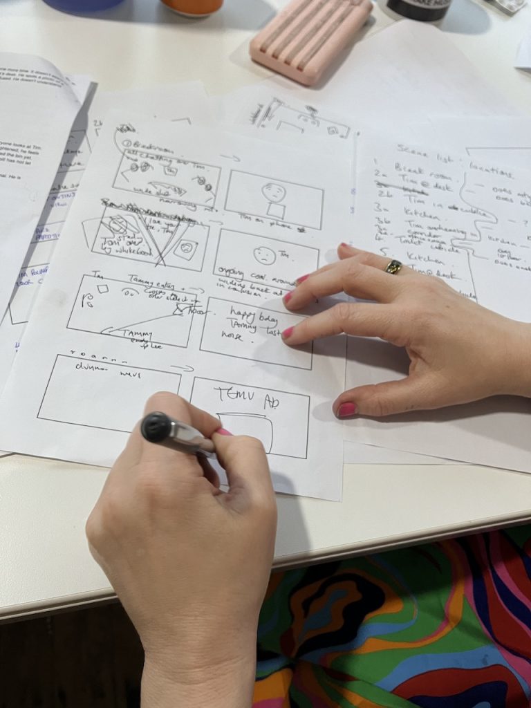 Storyboarding for a short sci-fi project at DoES Liverpool
